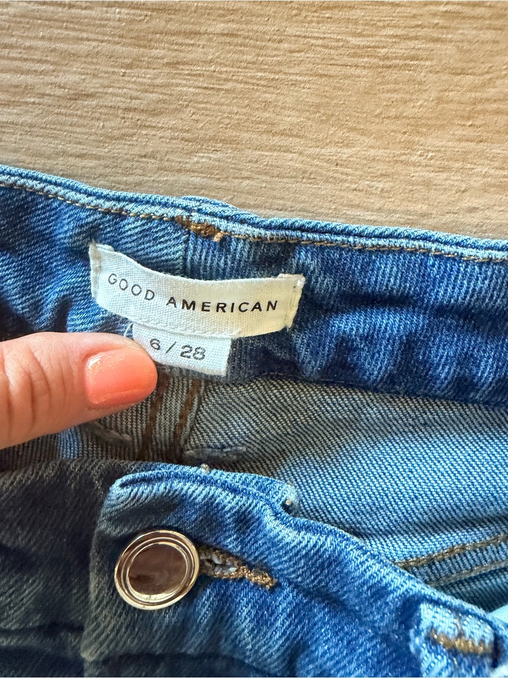 Good American High-Waist Blue Wide Leg Women's Jeans - Picture 2 of 3